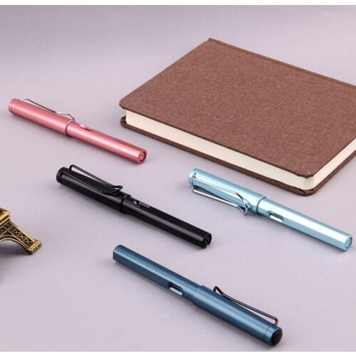 30Pcs Fashion new listing High quality student fountain pen School office F/EF Nib Ink pen Matt Black Lightweight Pen