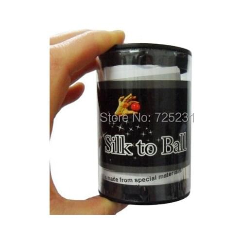 New arrival silk to ball(red/White) South Korean imports silk ball magic tricks magic props pink ball