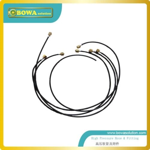 1meter 2.5mm diameter high pressure hose with straight core for connecting pressure gauge or pressure controls