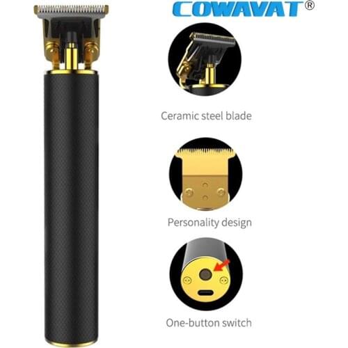 Hair Trimmer Pro Li Rechargeable Men Hair Clipper Barber Machine Finishing Hair Cutting Razor Edge Outline Beard Haircut Trimmer