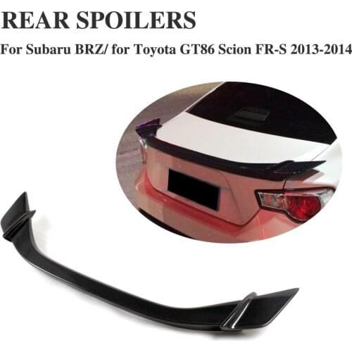 Carbon Fibre Rear Trunk Boot lip Spoiler wing for Subaru BRZ for Toyota GT86 For Scion FR-S 2013-2014
