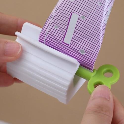 1PC Home Plastic Toothpaste Tube Squeezer Easy Dispenser Rolling Holder Bathroom Supply Tooth Cleaning Accessories Creme Dental