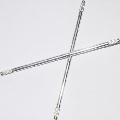 10/100pcs 2.5x80mm iron axle both end Roving shaft Knurled/rc car robot ship DIY toy technology model parts/baby toys/h2.5x80