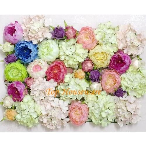 20PCS Peony And Flower Bud Vivid Artificial Flower Heads For DIY Wedding Arch Wall Home Party Decoration yxf11