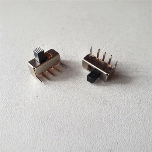 200pcs SS12F23 horizontal toggle switch SS-12F23 slide switch toggle SS12F23G5 switch handle 4MM