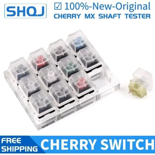 4/9/12 Cherry MX Switches Keyboard Tester Kit Clear Keycaps Sampler PCB Mechanical Keyboard Translucent Keycaps Testing Tool