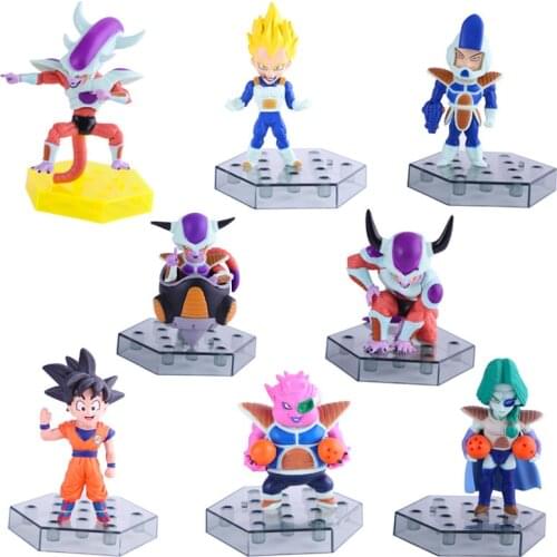 8 Stks/set Dragon Ball Son Goku Vegeta Iv Frost Pvc Collection Model Speelgoed Anime Figuur Child Toys Birthday Present