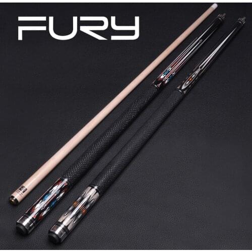 Billiard Pool Cue Stick FURY DX Series HT2 Shaft 12.5mm Tiger Tip Uni-lock Joint Tec Decal Butt PU-SP Sport Wrap Taco De Billar
