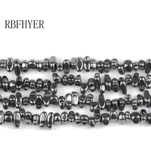 Natural Hematite Stone Irregular Gravel beads Charm Chips beads 4-10MM Wholesale For Jewelry Bracelet Necklace Making DIY