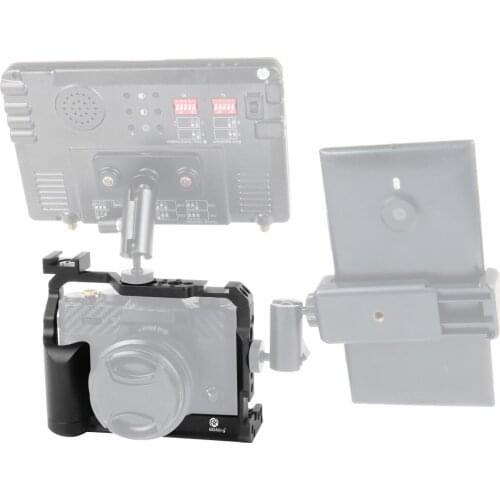 BGNing Aluminum Alloy Camera Cage Protective Stabilizer w Cold Shoe Holder for XT20/XT30 Camera Handheld Video Extension Case