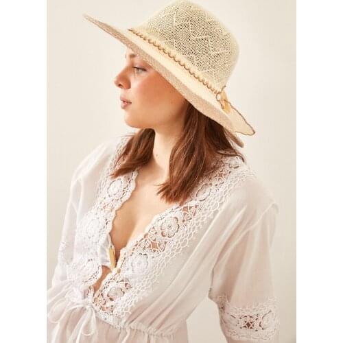 Womens Mercerizing Hat T1740-05 Light Beige
