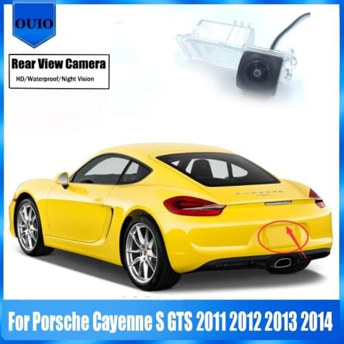 HD Rear View Reverse Camera For Porsche Cayenne S GTS 2011 2012 2013 2014 BackUp Parking Waterproof Camera