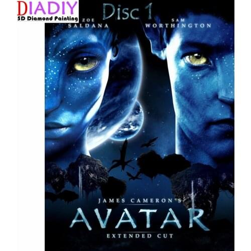 5D Diy "Movie "Avatar Pandora"" Pictures Diamond Painting Cross Stitch full Square Round Diamond Embroidery Mosaic Paint Decor