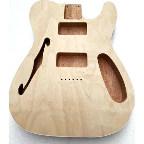 TL Thinline Style Guitar Body Semi-Hollow Body