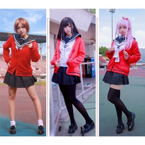 Senryu Girl Yukishiro Nanako / Koto Otsuki / Amane Katagiri Cosplay Costume Halloween Costume Dress