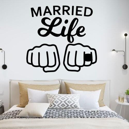Colorful married life Waterproof Wall Stickers Home Decor For Kids Rooms Vinyl Art Decal