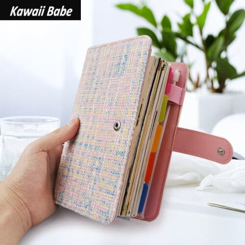Cute Notebook A6/A5 Binder Journal Kawaii Diary Notepad Office Notebooks Organizer lyofes Spiral Daily Note Book Stationery