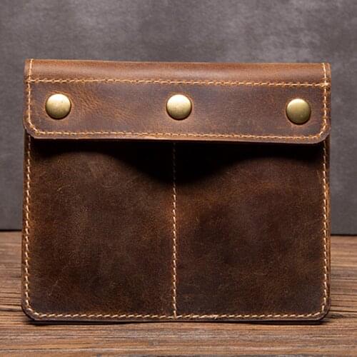 Fashion Travel Leather Watch Pouch Jewelry Storage Bag Hand Stitched