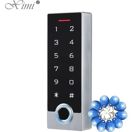 New Metal Backlight Keypad IP68 Waterproof Fingerprint Standalone Door Access Control System With RFID Card Reader