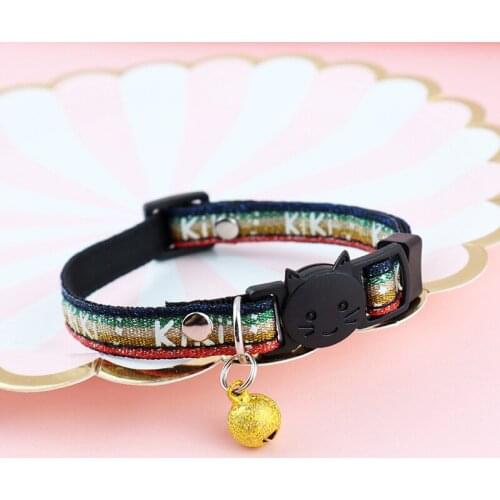 Pet Collar Cat Collar Cat Face Buckle Adjustable Cat Collar Decorate Cat Small Dog Puppy Kitten Accessories Pet Products for Cat