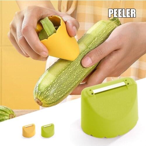 Good Grip Vegetable Peeler with Peel Storage Function to Prevent Splashing of Peels Vegetable Peeler for Potato Carrot GQ