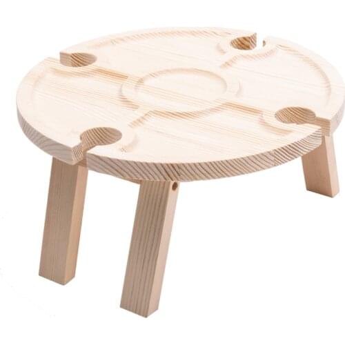 11.8in Portable Folding Table -Table for Outdoors, Events, Romantic Dinners or Indoor for Bed- Lightweight and Easy to Carry