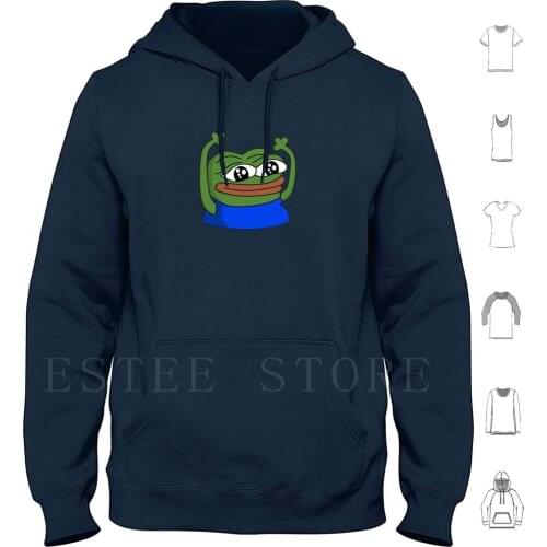 Happy Frog Hoodies Hypers Pepo Emote Emotes Meme Memes Joke Jokes The Frog Frog Feels Badman Forsen Sodapoppin