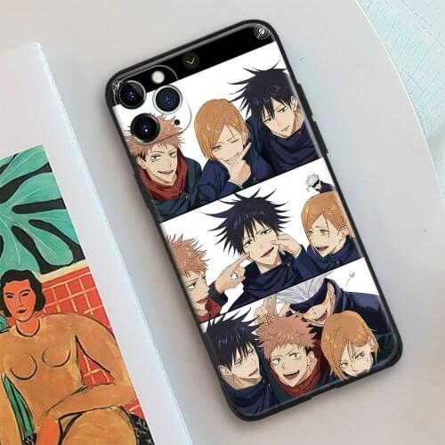 Yuji Megumi Nobara Satoru Jujutsu Kaisen Glass Phone Case Cover Shell For IPhone SE 6 6s 7 8 Plus X XR XS 11 12 Mini Pro Max