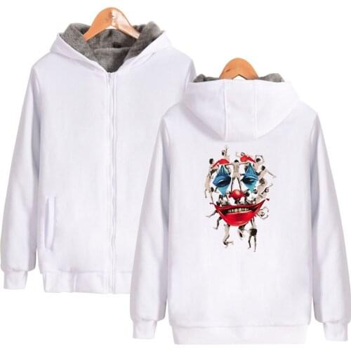 Winter hoodie Mens Quality Thermal Thick harajuku boy and girl Warmjoker Outwear Fashion sweatshirts mans White Jacket Coats