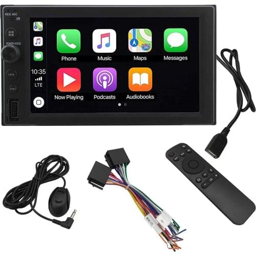 2Din Universal CarPlay Android Auto Radio Video Audio FM AM Bluetooth Navigation 6.2inch for Universal Cars Double Din Car GPS