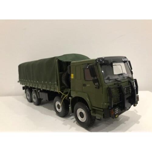 HOWO 8X8 Off-road Carrier Diecast 1/24 Scale Collection Alloy Military Vehicle Model Adult Collection Transport Truck Display