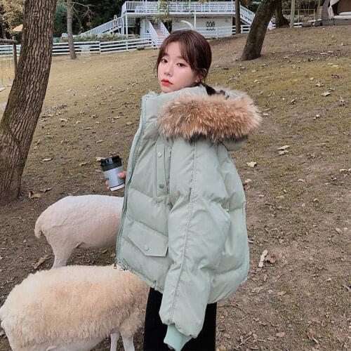 Womens Down Jacket 2020 Coat Medium Length Thickened Bread Jacket Korean Student Cotton Net Infrared Cover Coat Winter Women