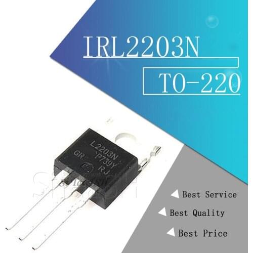 10PCS IRL2203N TO220 IRL2203 TO-220 IRL2203NPBF N-channel FET