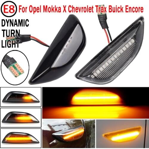 2pcs LED Dynamic Fender Side Marker Light Turn Signal Lamp For Opel Zafira A 1999-2005 Astra G 1998-2009