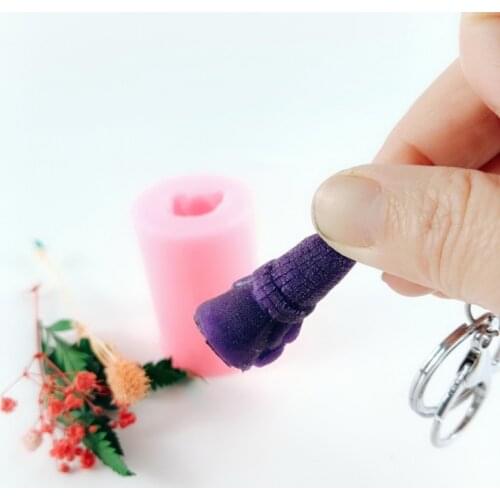 3D Gnome Keychain Resin Mold Lucky Dinosaur Gnome Pendant Silicone Resin Mold K3ND