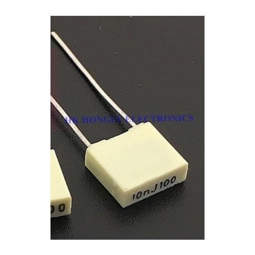 50PCS R82 1nJ100 1n5J100 1n8J 2n2J100 2n2K100 3n3J100 4n7J100 4n7K100 6n8K100 682J100 P=5mm Film Capacitor