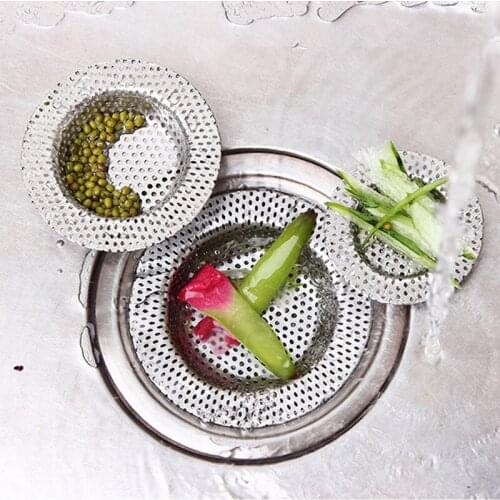 BAIDAIMODENG Stainless Steel Kitchen Sink Filter Screen Sewer Filter Punching Leaky Net Wash Vegetable Basin Net Leakage