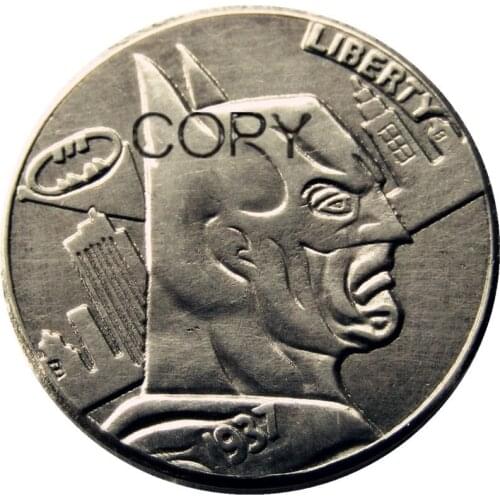 BU(22)Hobo Nickel 1937-D 3-Legged Buffalo Nickel Rare Creative Funny Copy Coin