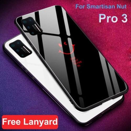 For Smartisan Nut Pro 3 Case shell Tempered Glass Case For Smartisan Nut Pro 3 Pro3 Gradient Color Glass Protective Cover cases