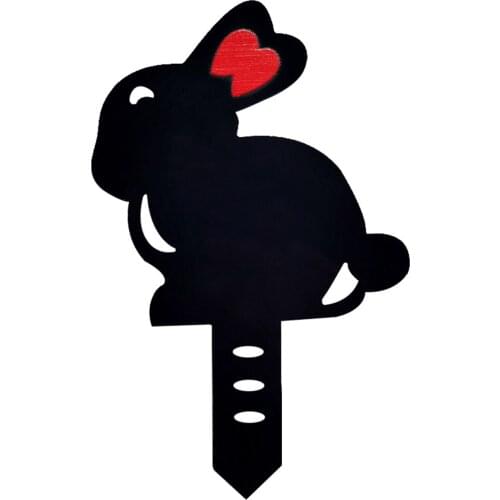 Garden Stake Chicken Rabbit Decoration Animal Decorative Stakes Festival Gift Set Shadow Decorate Acrylic Yard Art Chicken Decor