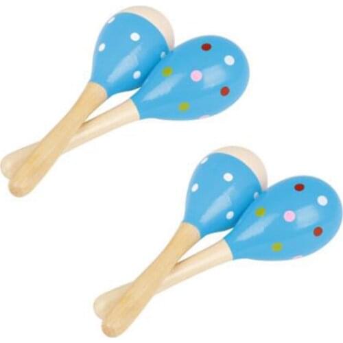 Wooden Orff Sand Hammer Maraca Percussion Musical Instrument Mallets Sticks Xylophone Mallet Percussion with Wood Handle