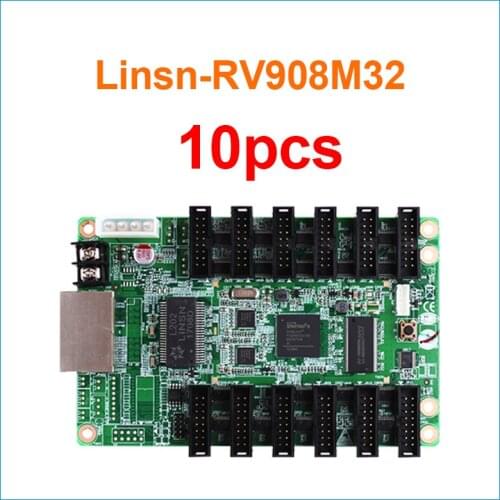 Linsn control card led screen receiving card rv908m32 for p2.5 p3.91 p5 p6 indoor outdoor led cabinet 10 pieces a lot