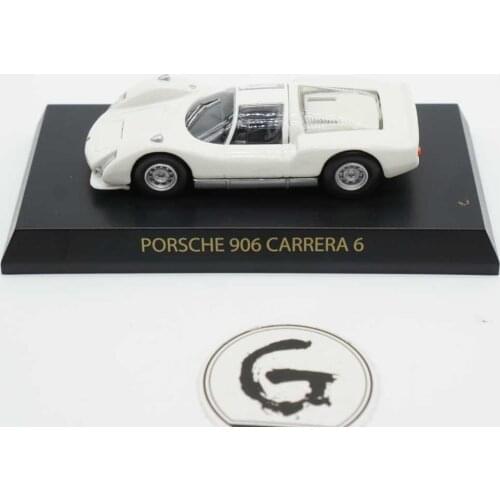 Kyosho 1/64 Porsche 906 Carrera Diecast Collection of Simulation Alloy Car Model Children Toys