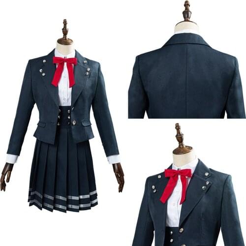 Danganronpa V3 Shirogane Tsumugi Cosplay Costume School Uniform Skirts Outfits Halloween Carnival Costumes