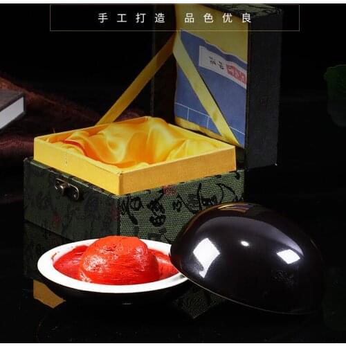 Red ink paste used for seals Inkpad for seal cutting calligraphy and painting with cinnabar ink for literati