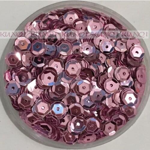 New 6mm Cup Round Lila Loose Sequins Paillette Sewing Wedding Craft,Women Kids DIY Garment Accessory Lila