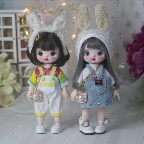 16cm Cute Blyth Doll Joint Body Fashion BJD Dolls Toys with Dress Shoes Wig Make Up Gifts for Girl