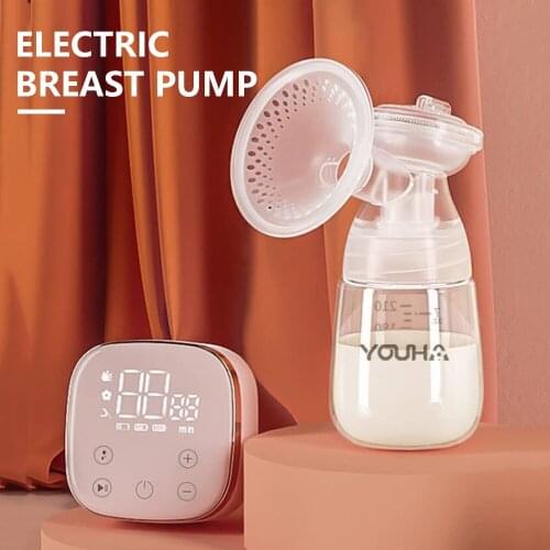 YOUHA Electric Breast Pump Portable Breast Pumps Set Baby Accessories Newborn Breastfeeding Milk Extractor for Home Travel
