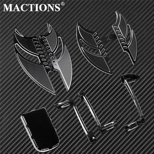 Motorcycle Driver Passenger Floorboard Foot Peg Shift Lever Brake Arm Pedal For Harley Dyna Fat Bob FXDF Low Rider FXDL Touring