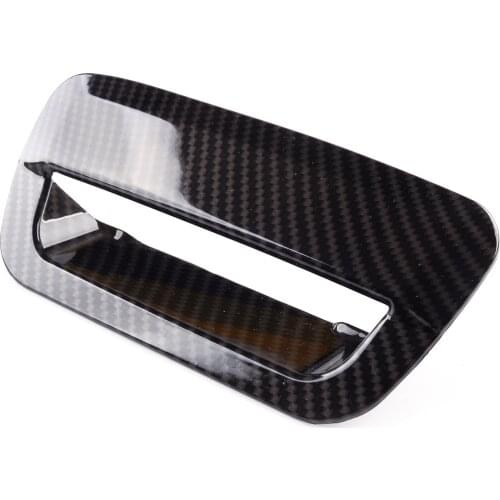 Car Rear Trunk Door Handle Cover Trim Carbon Fiber Style ABS Fit for Dodge Durango SUV 2014 2015 2016 2017 2018 2019 2020